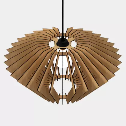 CEILING LIGHT LAMP 3D PRINT AND LASER CUT FILES MODEL 6 3D print model_0