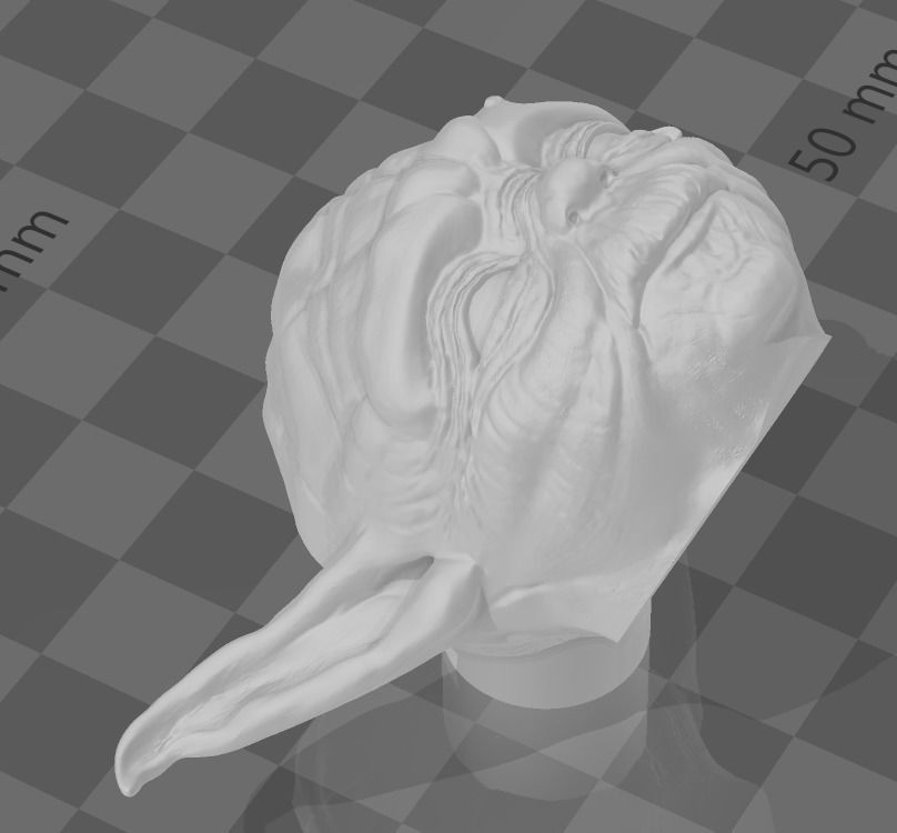 Yoda Head Handle 3D print model_4