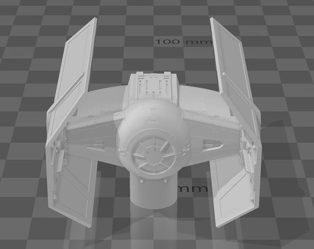 Tie Fighter Advanced Handle 3D print model