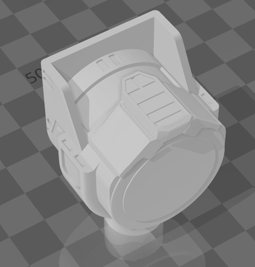 Storm Commander Helmet Handle 3D print model_5