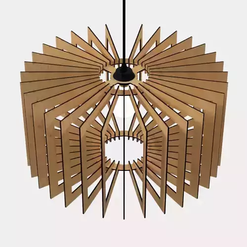 CEILING LIGHT LAMP 3D PRINT AND LASER CUT FILES MODEL 7