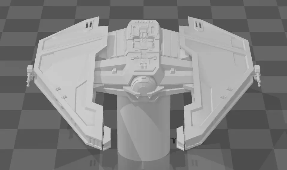 Sith Fighter Handle 3D print model_0