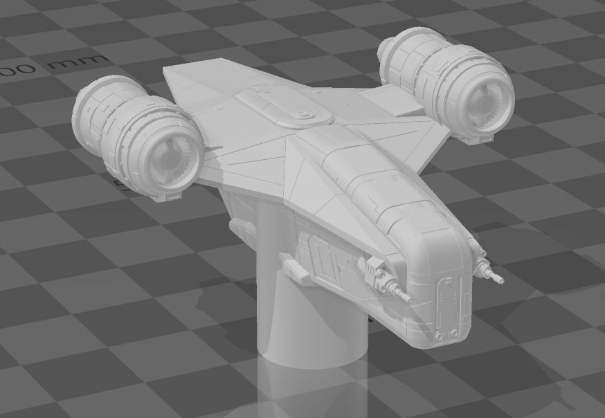 Razor Crest Handle 3D print model_4