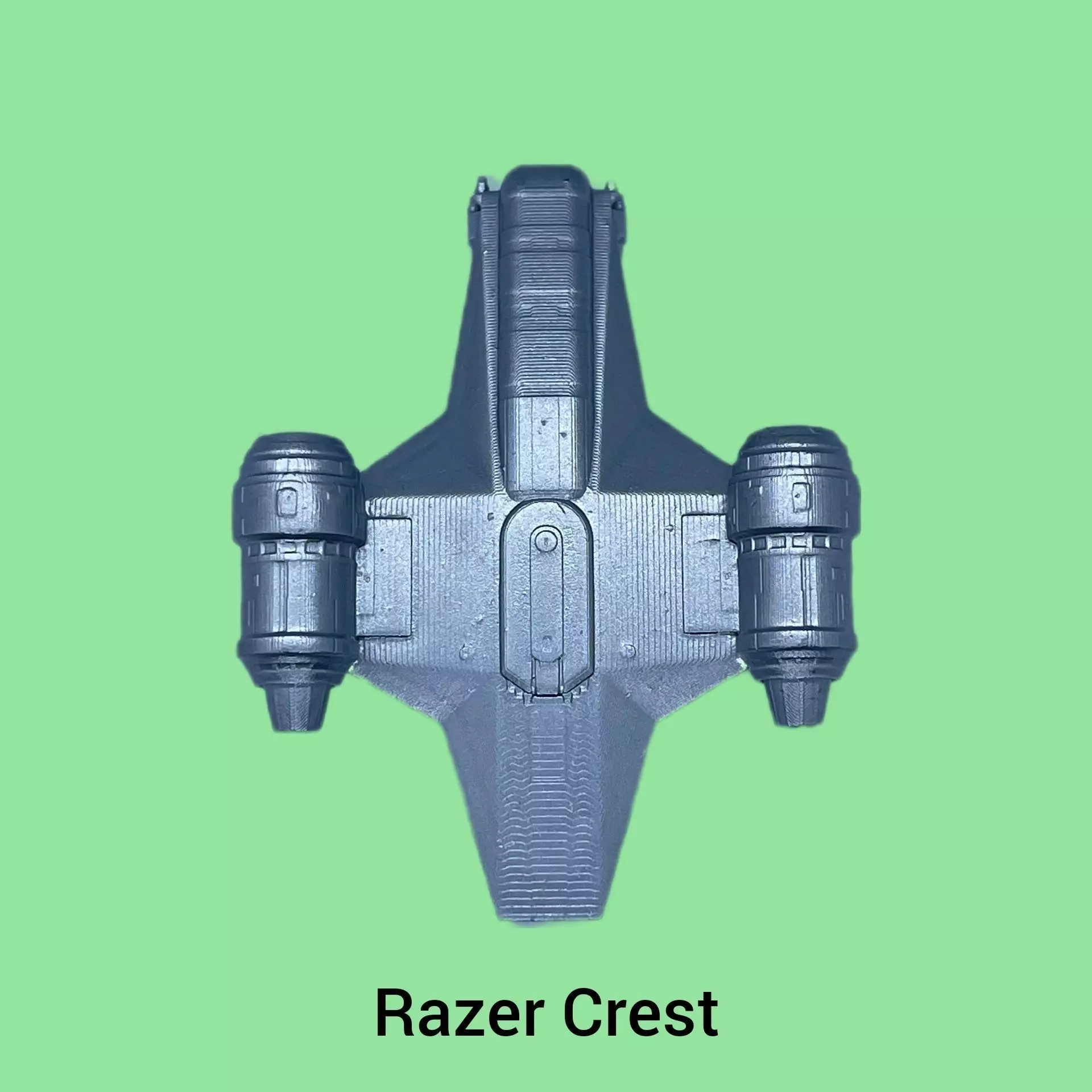 Razor Crest Handle 3D print model_0