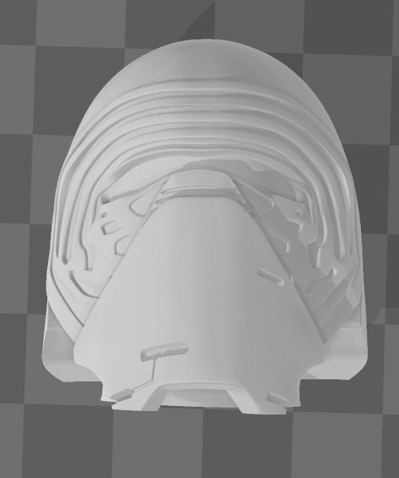 Kylo Ren Head Handle 3D print model_5
