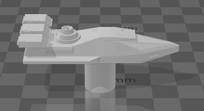 Courier Speeder Handle 3D print model