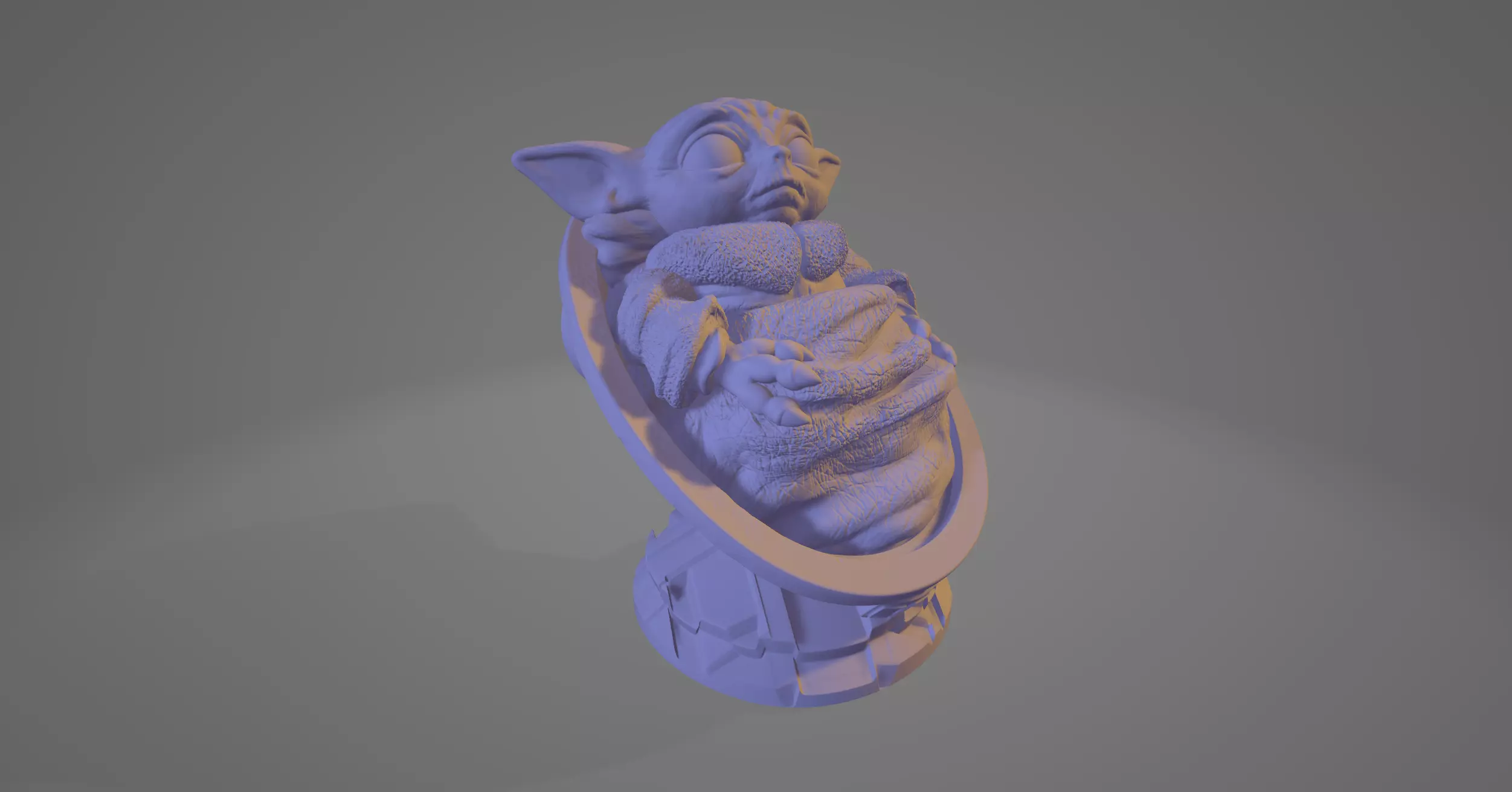 Star Wars Grogu Chair Knob Add Galactic Charm to Your Projects 3D print model
