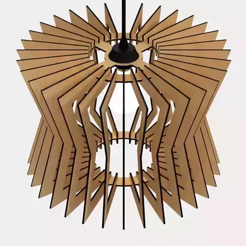 CEILING LIGHT LAMP 3D PRINT AND LASER CUT FILES MODEL 8
