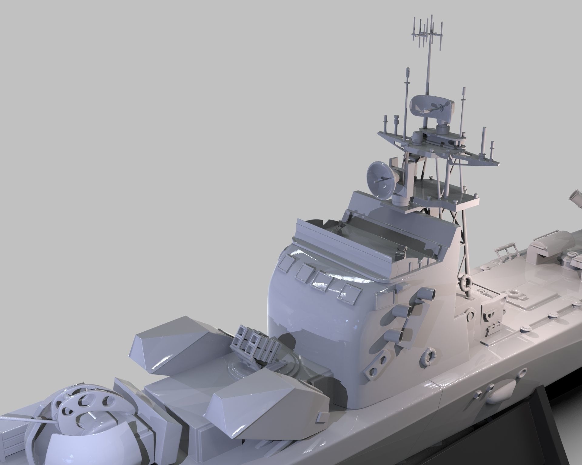 INS Mivtach Warship 3D print model_13