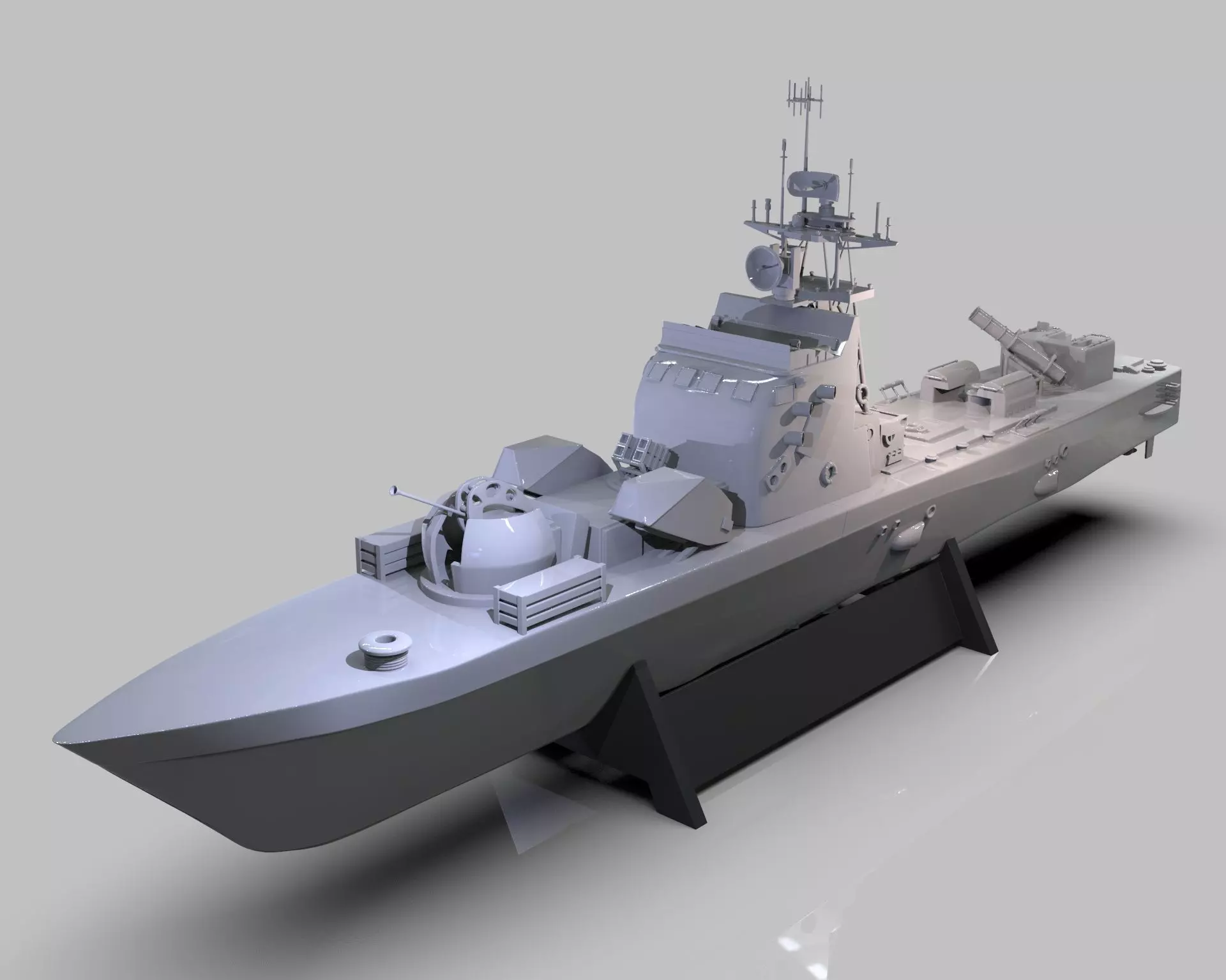 INS Mivtach Warship 3D print model_0