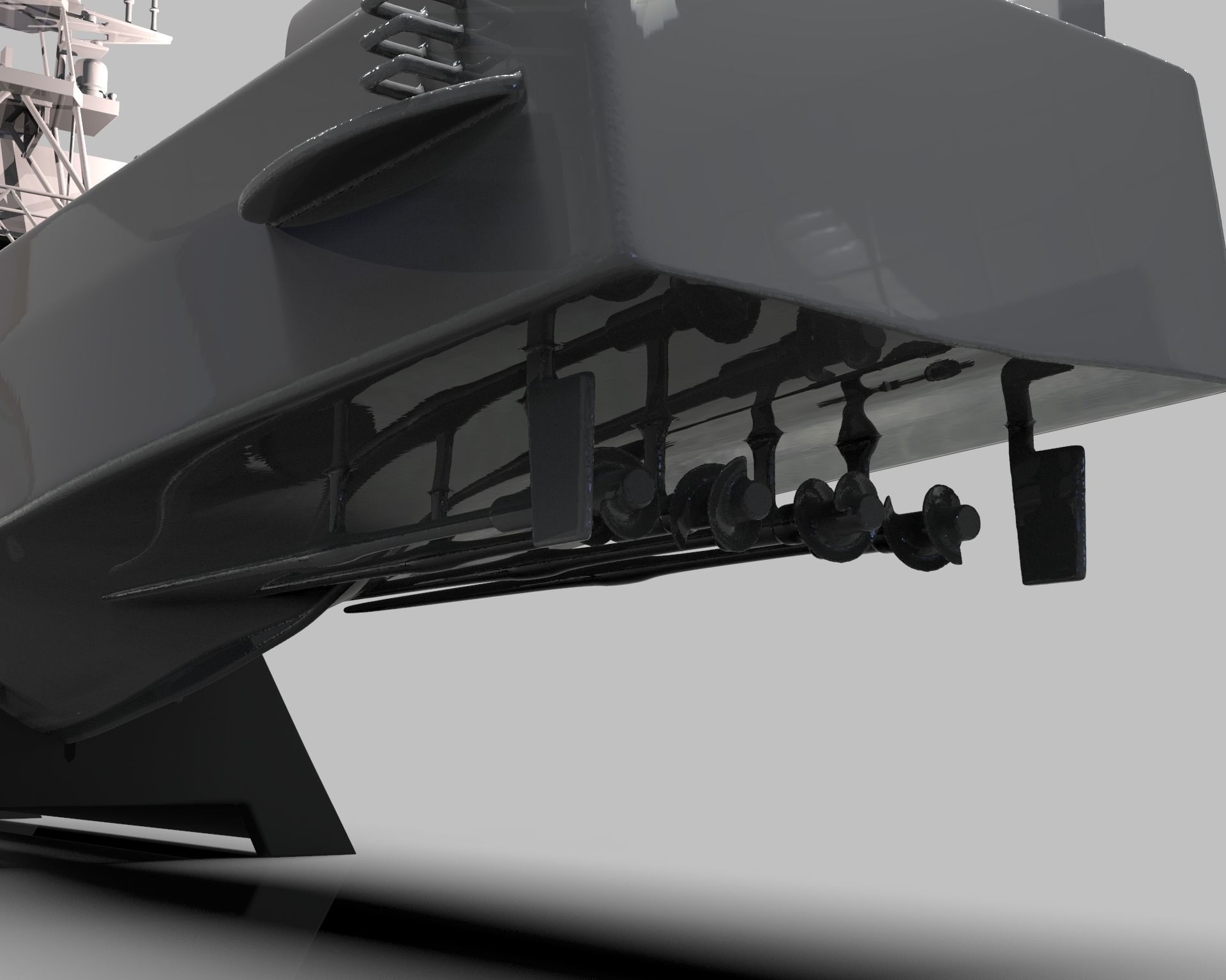 INS Mivtach Warship 3D print model_27