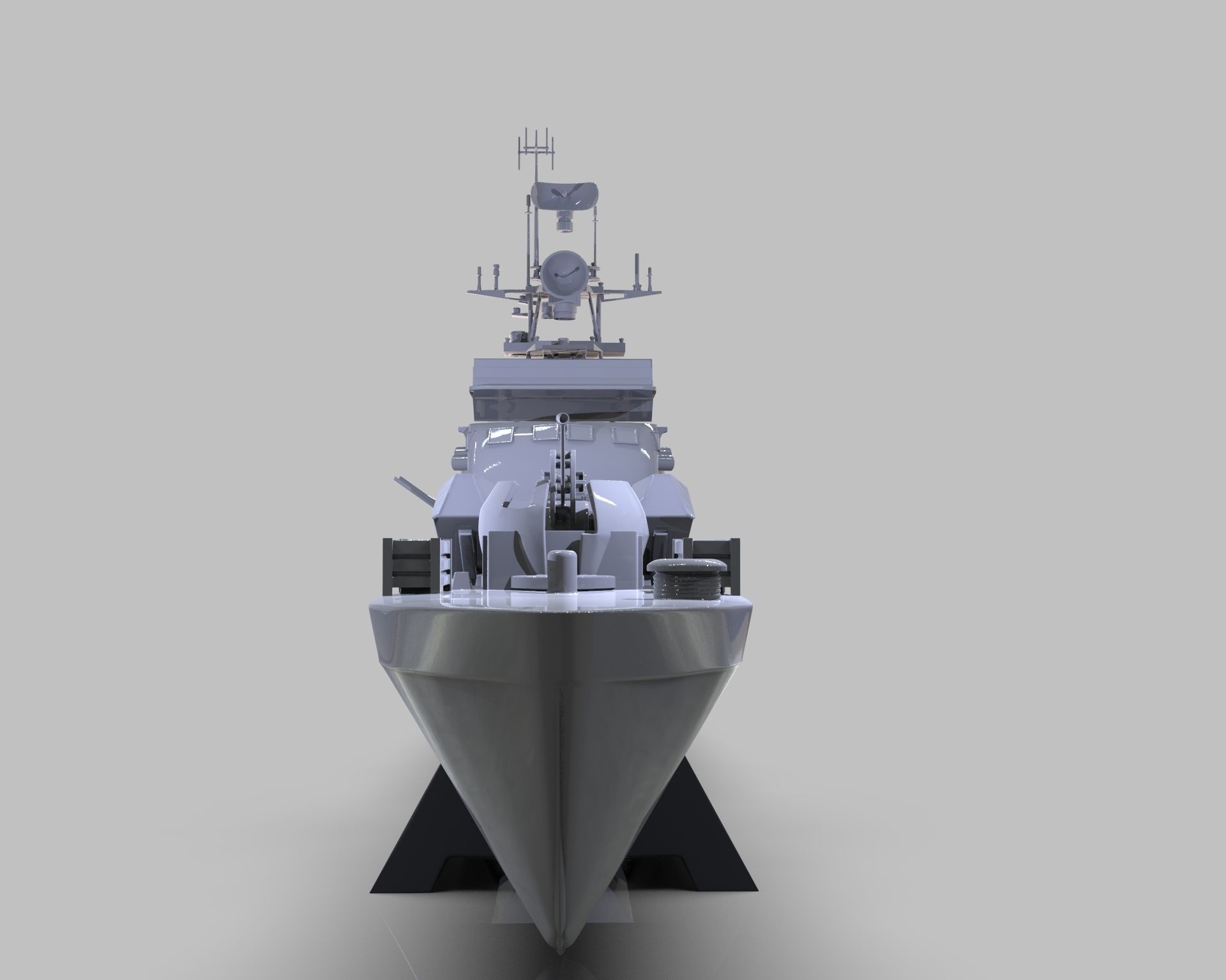 INS Mivtach Warship 3D print model_21