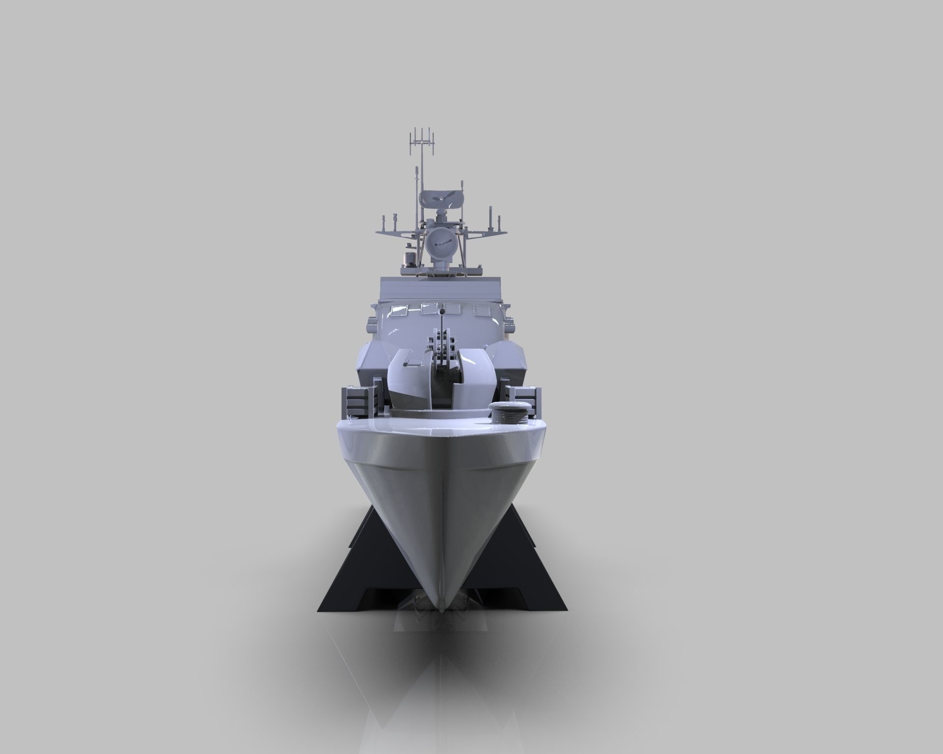 INS Mivtach Warship 3D print model_8