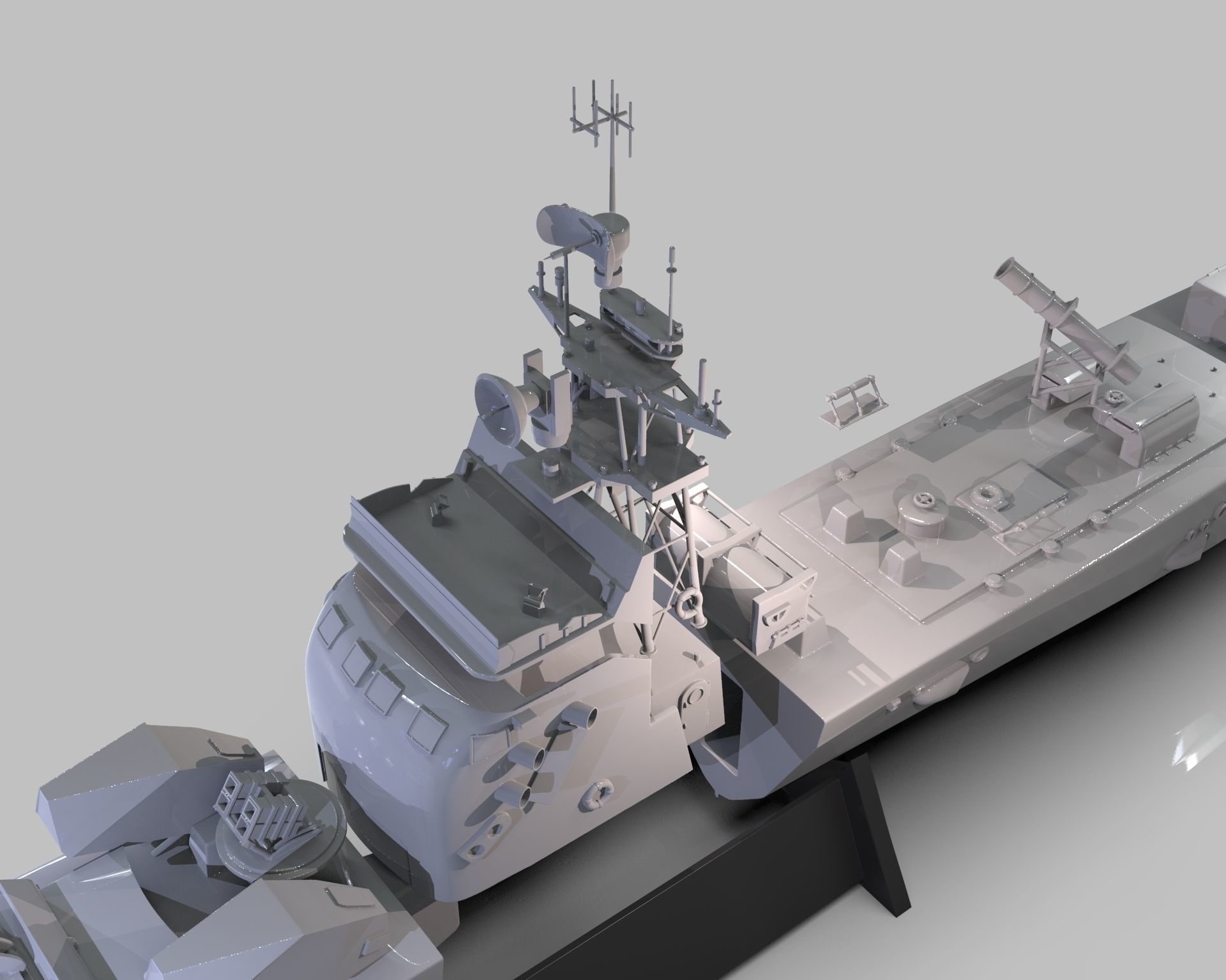 INS Mivtach Warship 3D print model_24