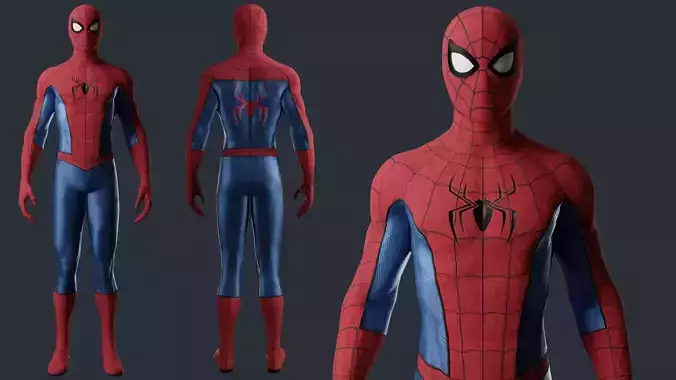Spiderman Classic Suit MCU 3D model