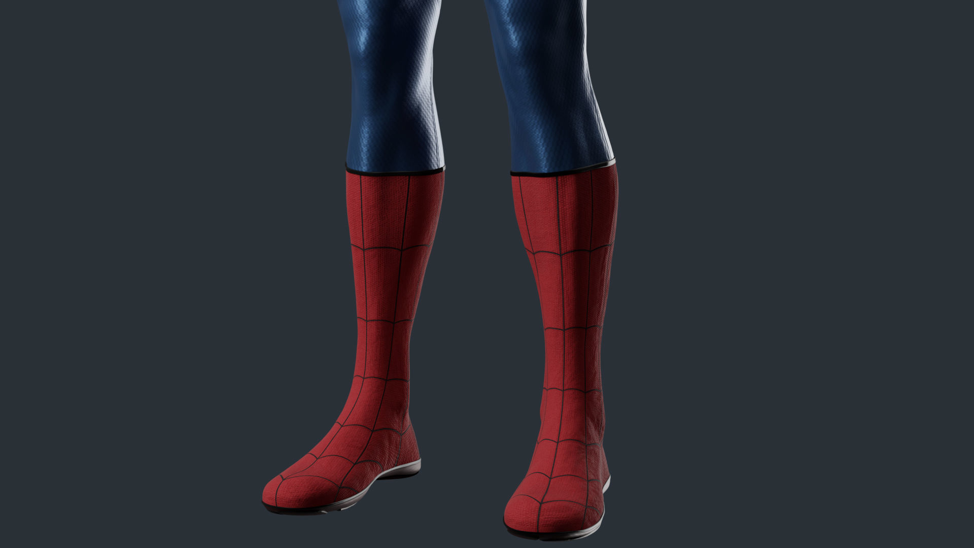 Spiderman Classic Suit MCU 3D model_4