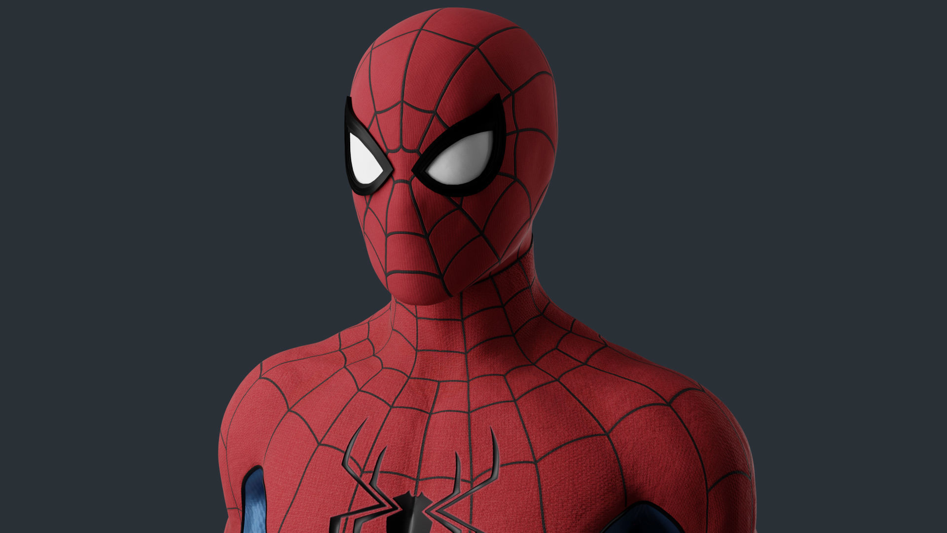 Spiderman Classic Suit MCU 3D model_2