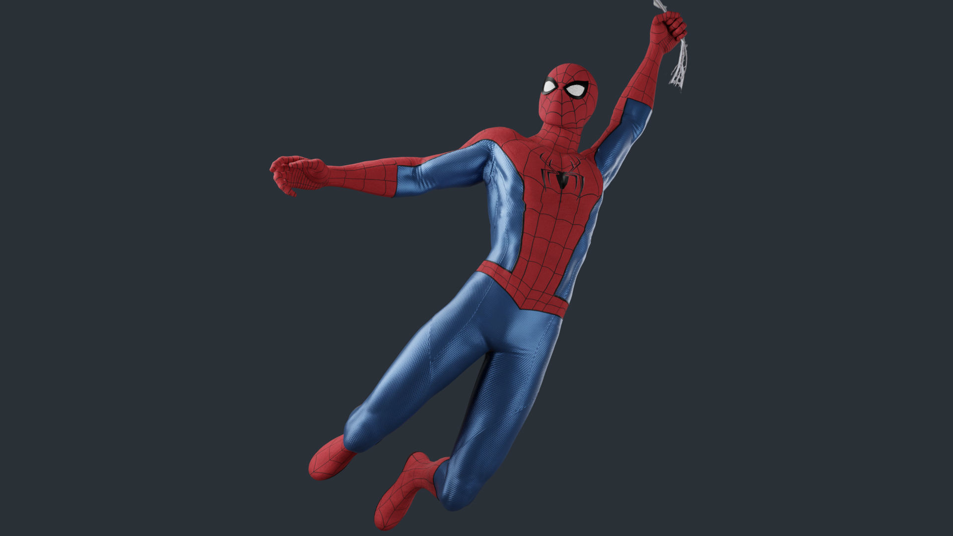 Spiderman Classic Suit MCU 3D model_5
