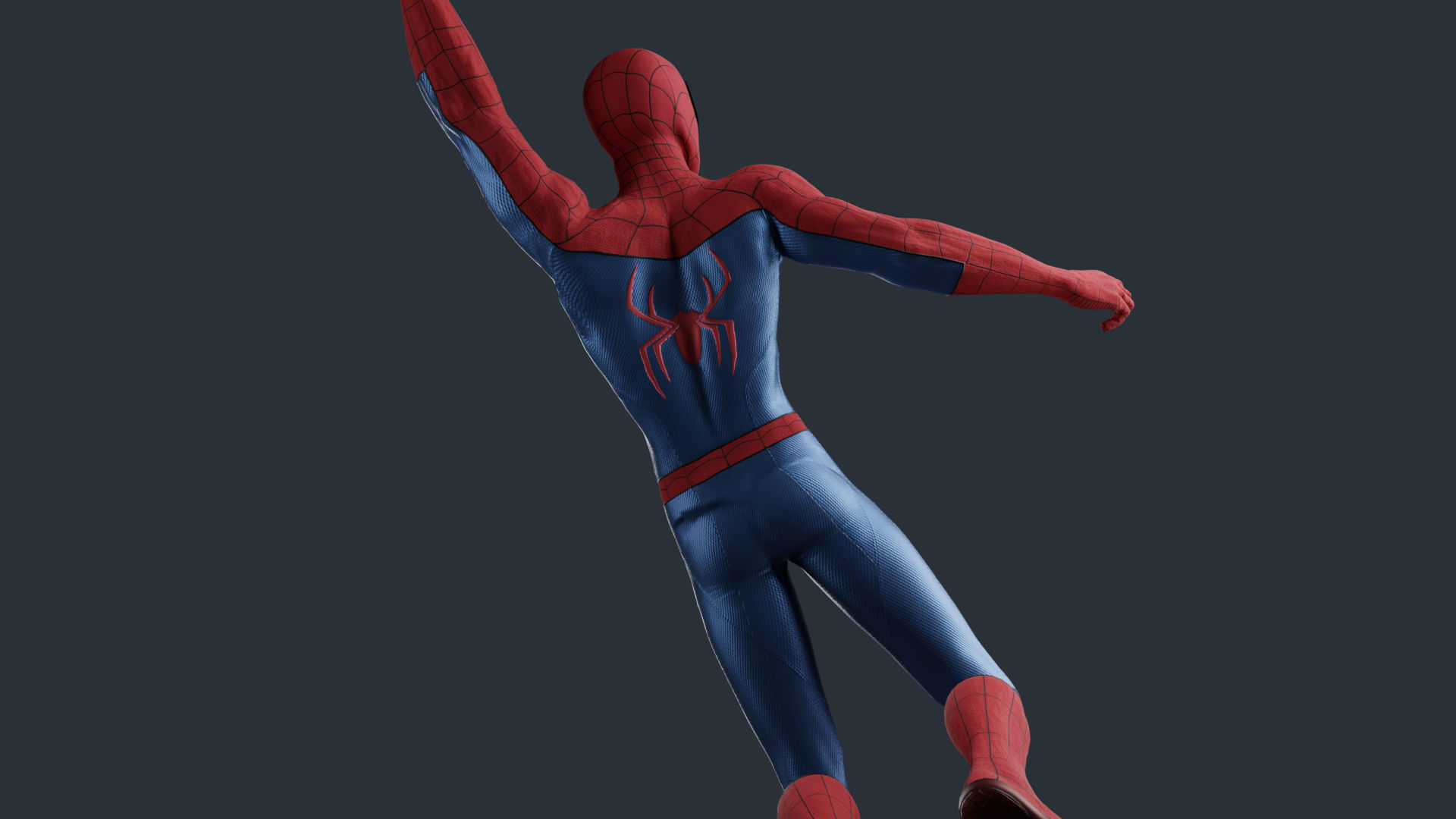 Spiderman Classic Suit MCU 3D model_6