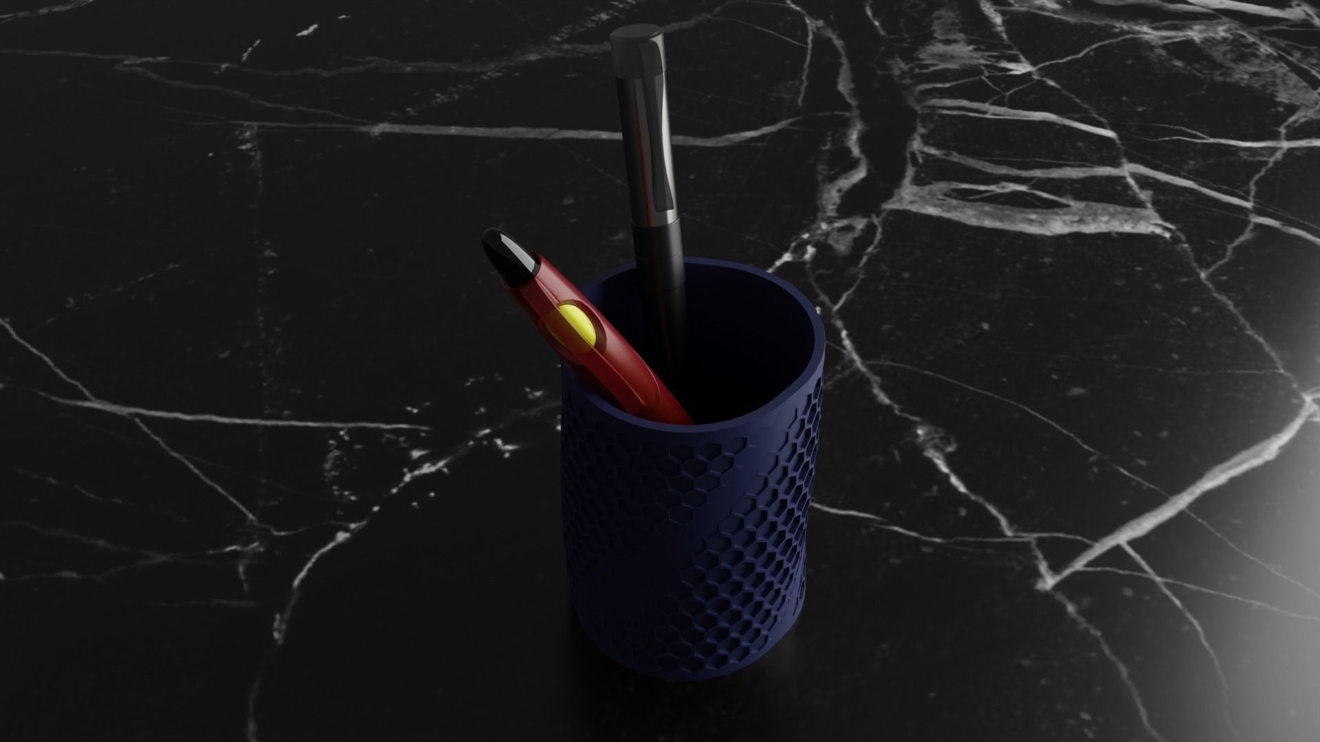 Pen holder - vase 10 3D print model_1