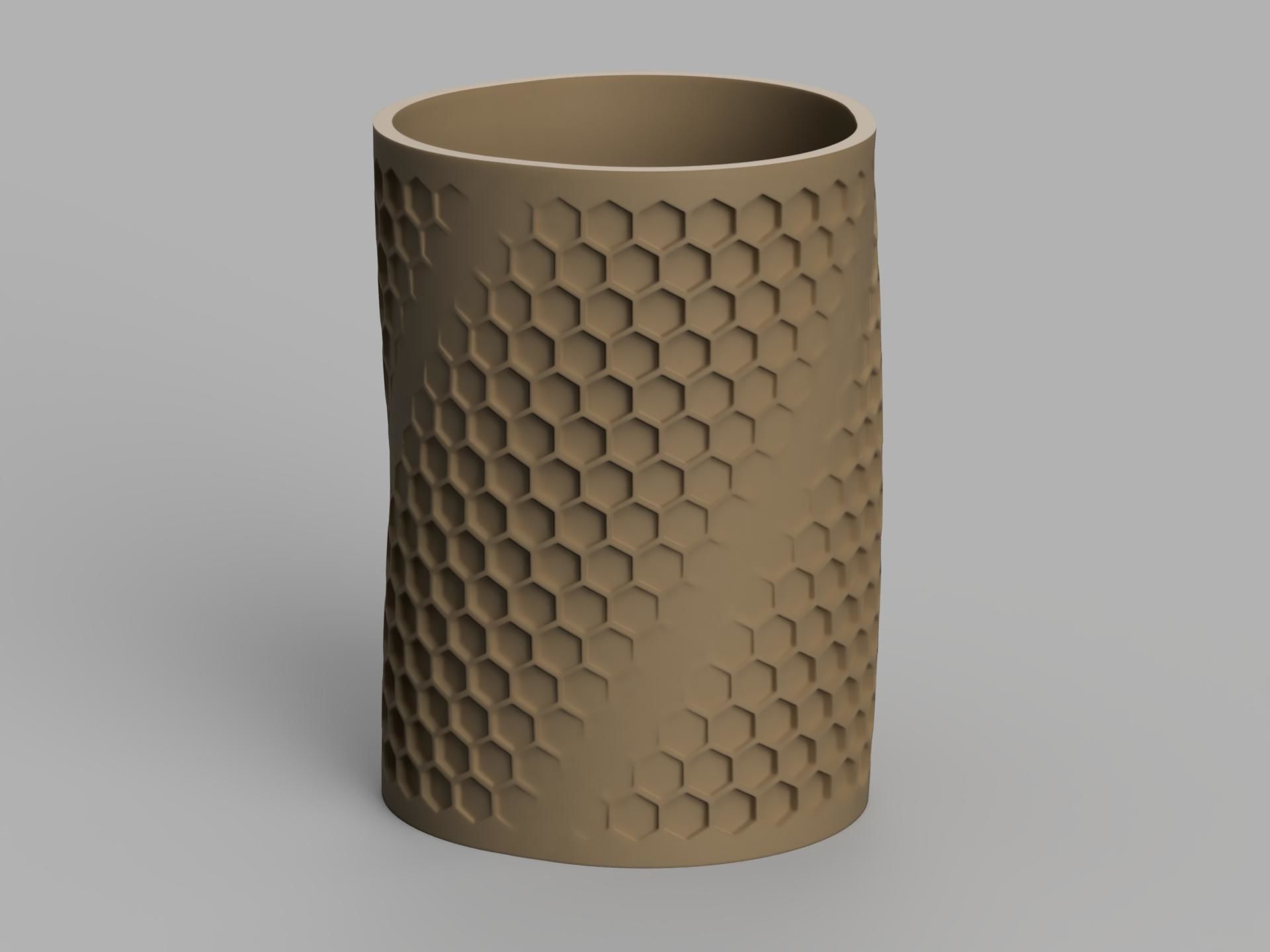 Pen holder - vase 10 3D print model_3