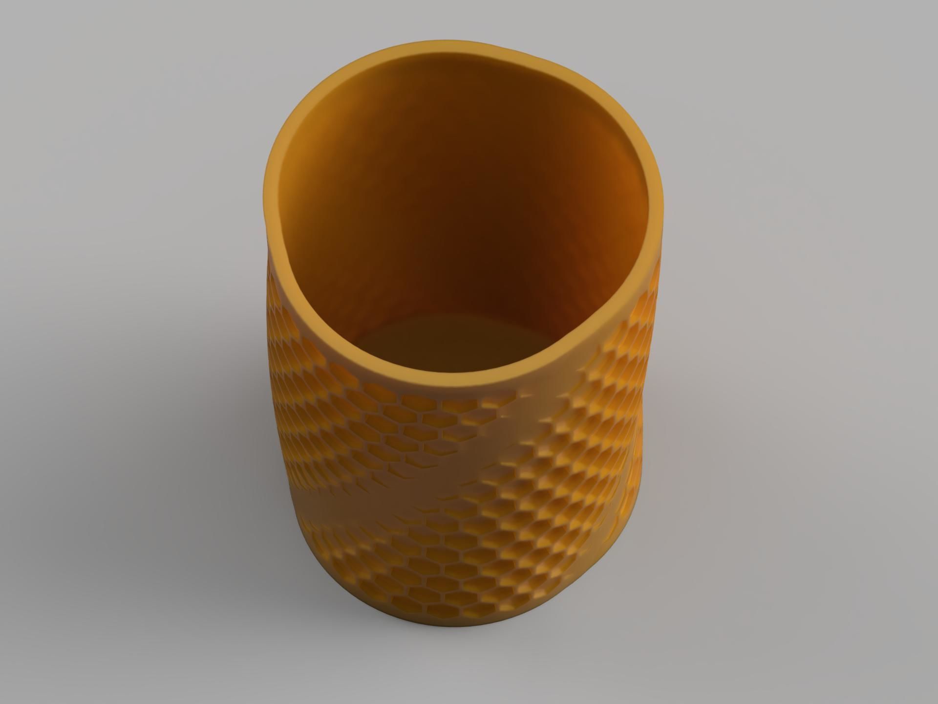 Pen holder - vase 10 3D print model_5