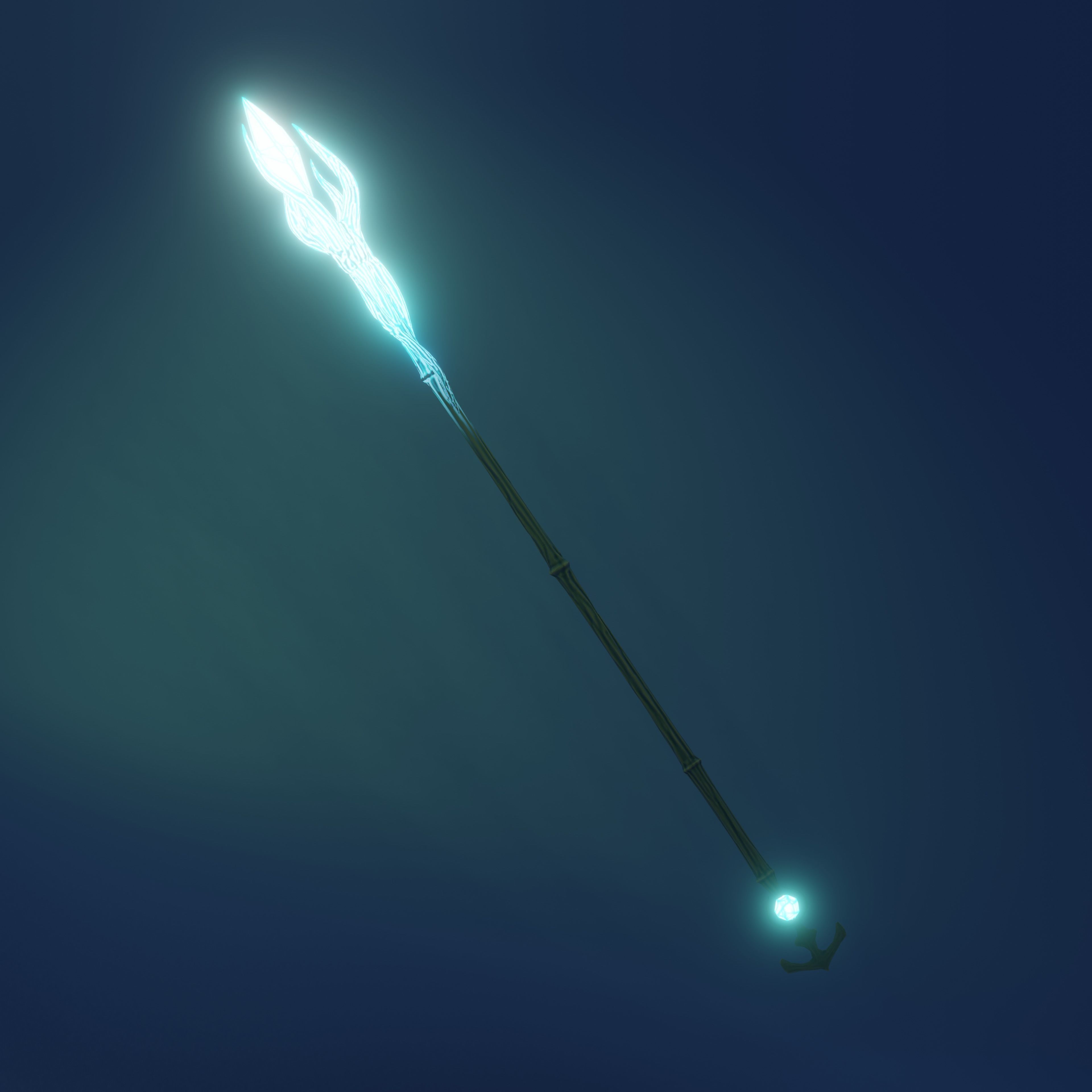 Magic wand Free low-poly 3D model_2