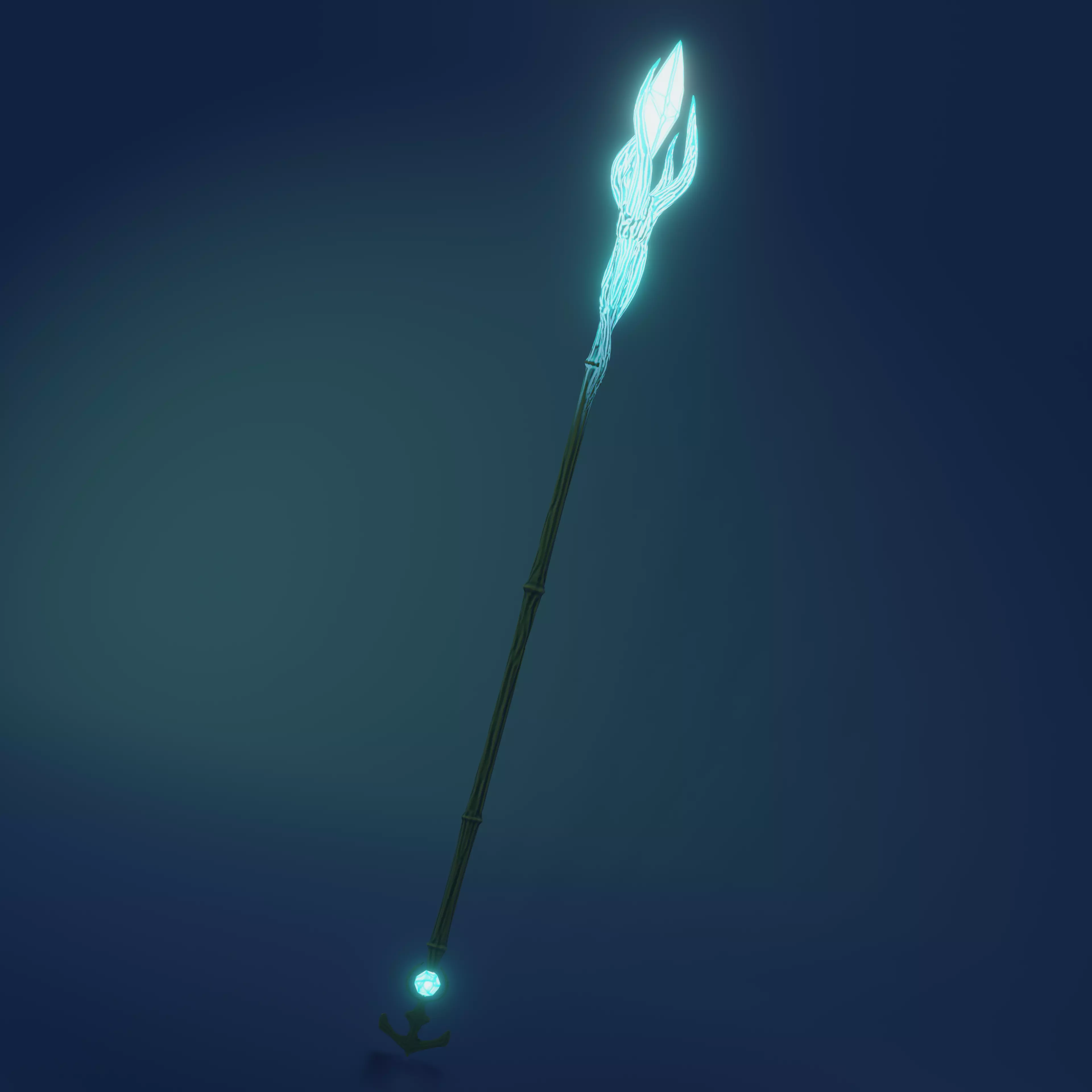 Magic wand Free low-poly 3D model_0