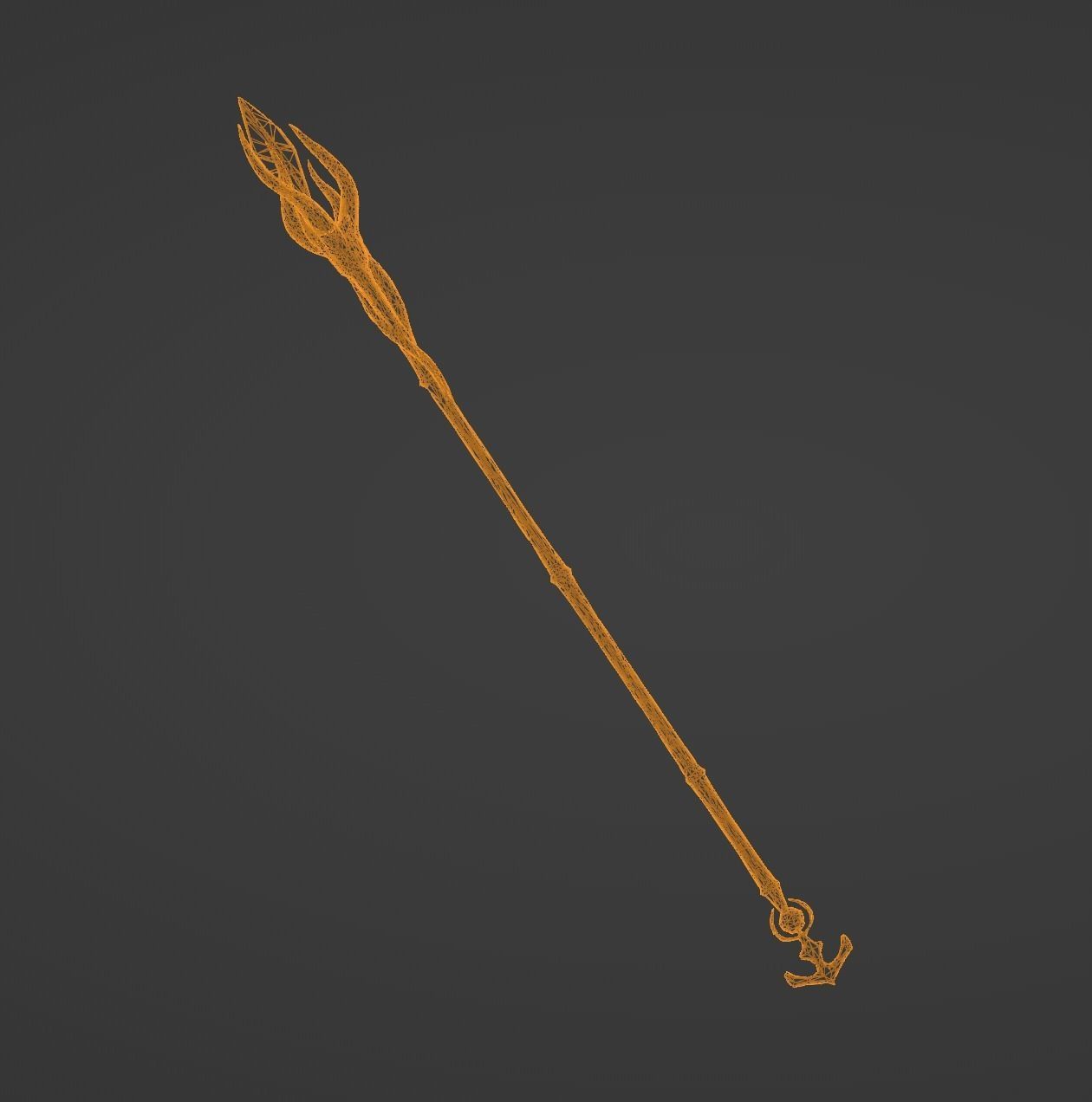 Magic wand Free low-poly 3D model_5