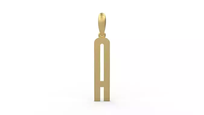 Initial Letters Pendant Kamino Bottom A 3D print model