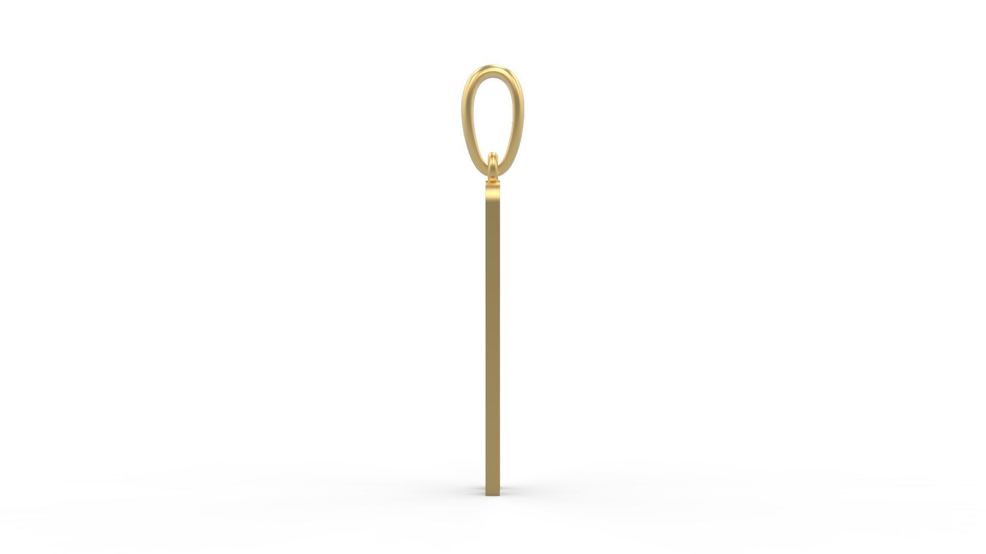 Initial Letters Pendant Kamino Bottom A 3D print model_2