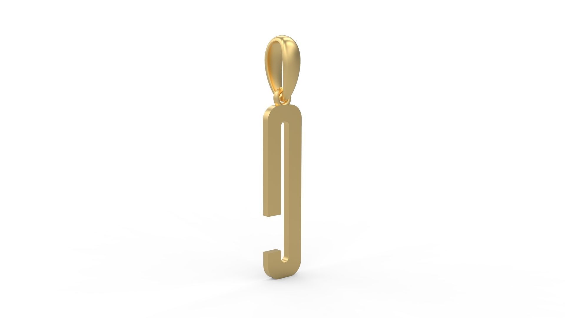 Initial Letters Pendant Kamino Bottom C 3D print model_3