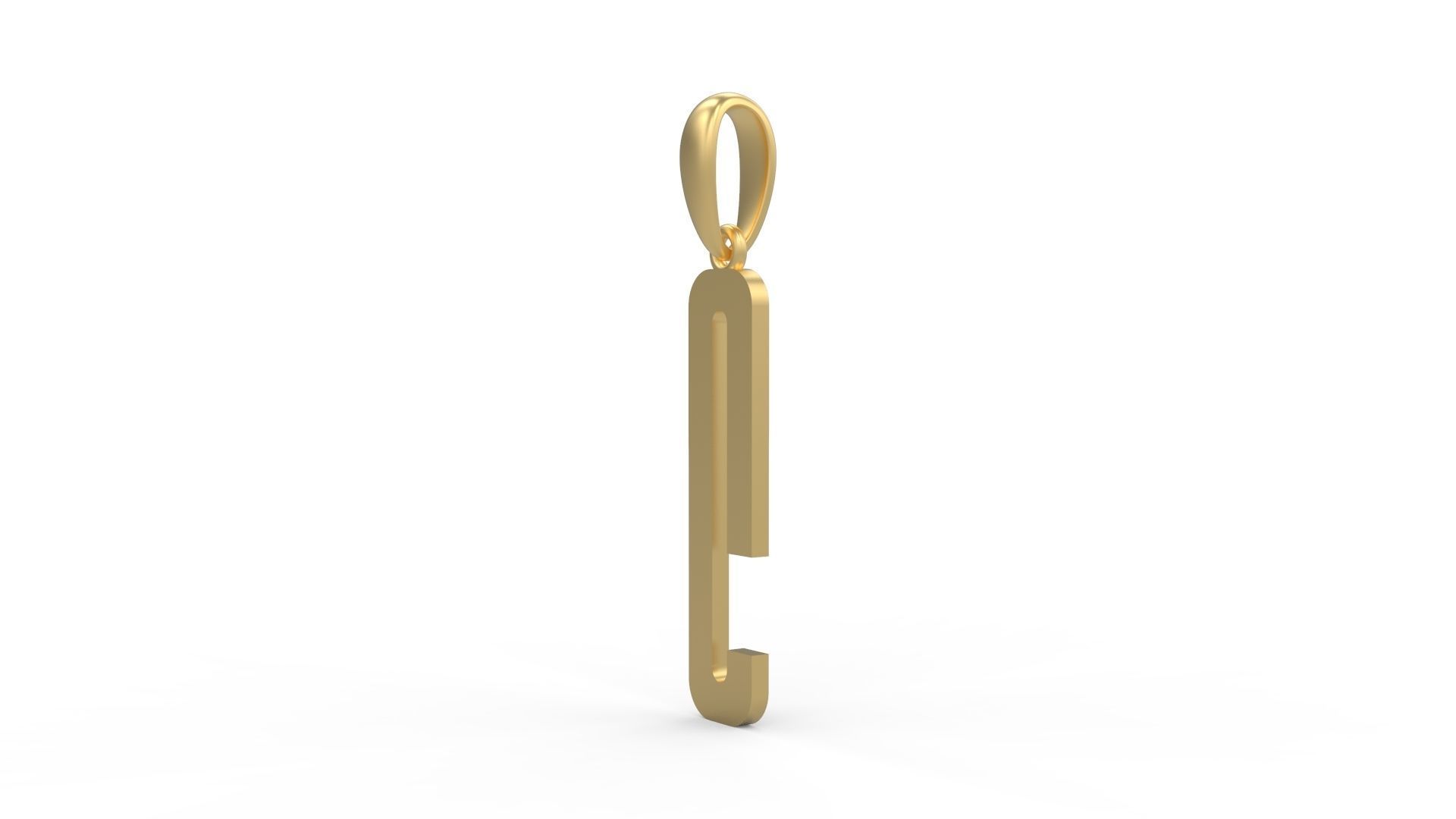 Initial Letters Pendant Kamino Bottom C 3D print model_1