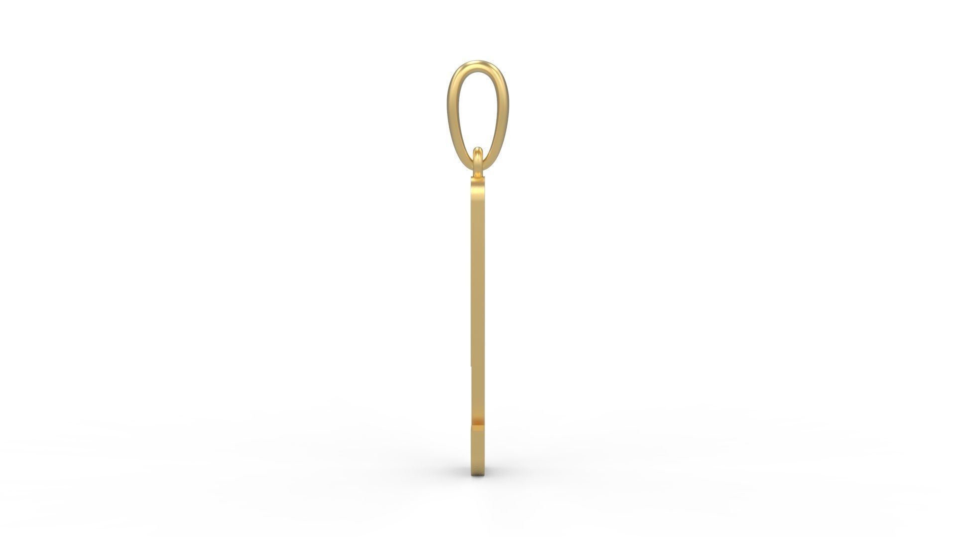 Initial Letters Pendant Kamino Bottom C 3D print model_2