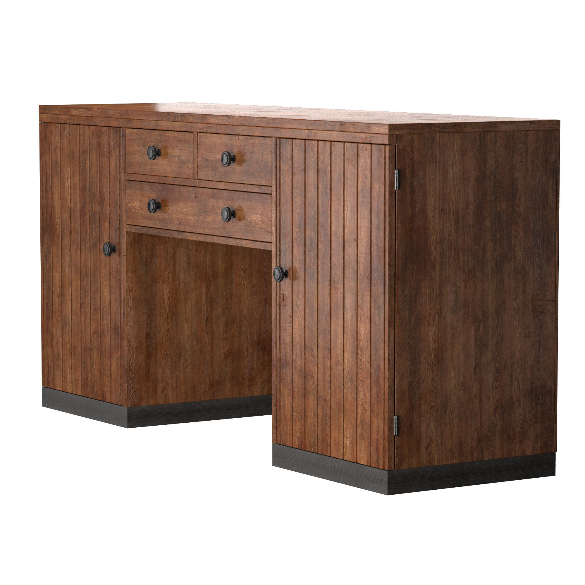 BRITISH COLONIAL ART DECO SIDEBOARD 3D model_7