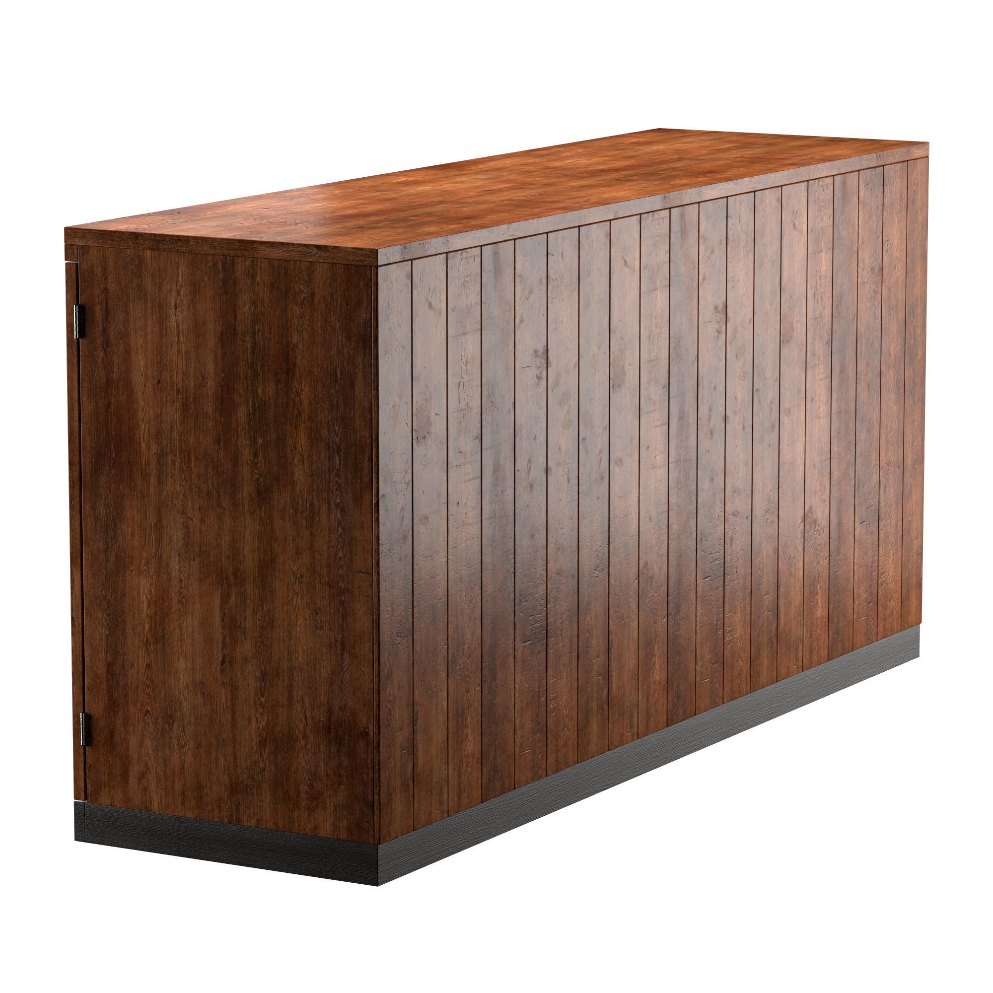 BRITISH COLONIAL ART DECO SIDEBOARD 3D model_1