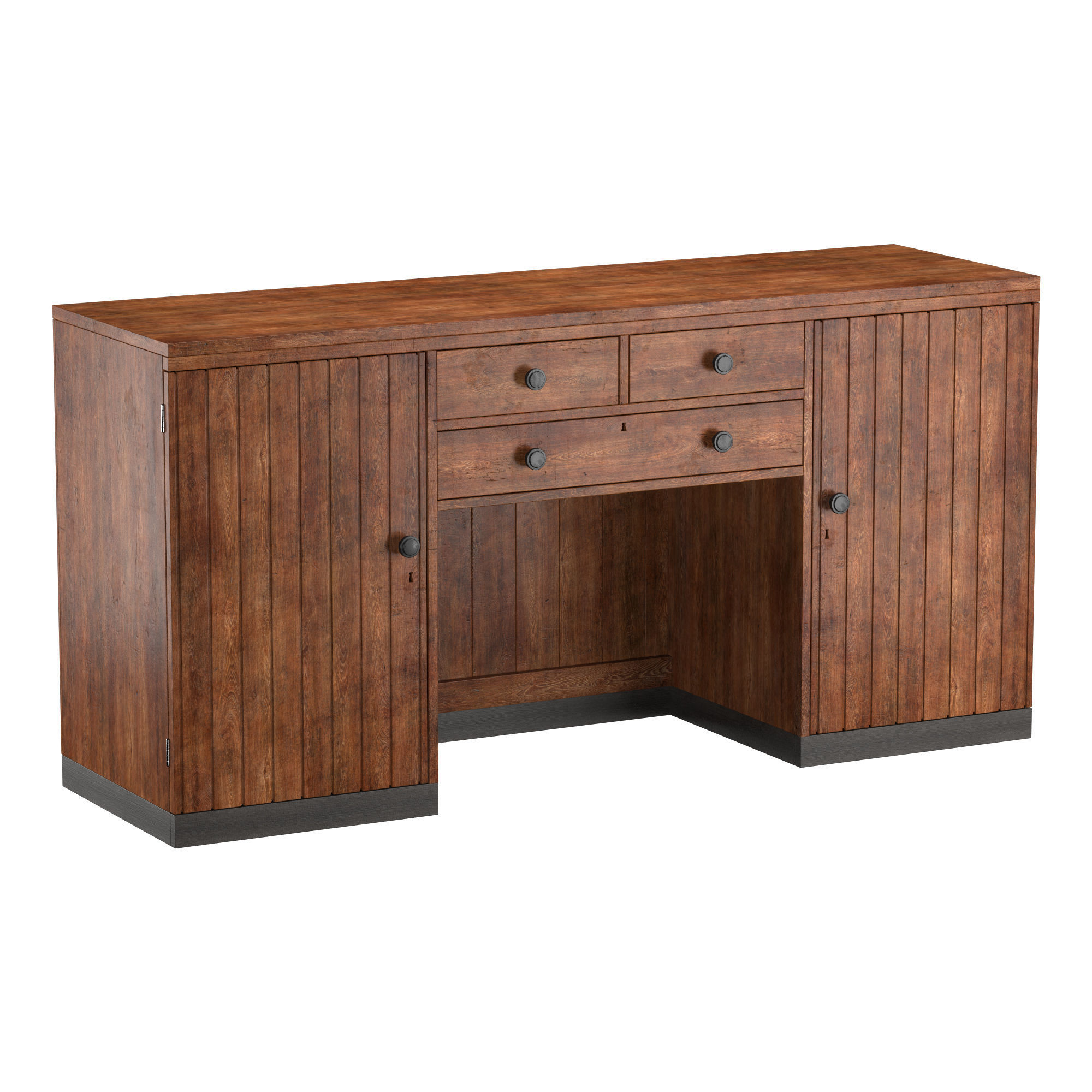 BRITISH COLONIAL ART DECO SIDEBOARD 3D model_3