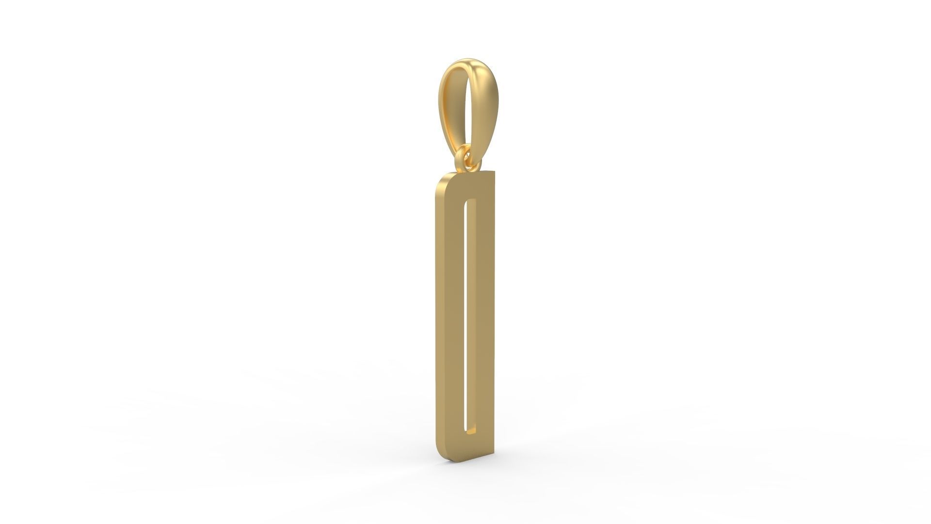 Initial Letters Pendant Kamino Bottom D 3D print model_3