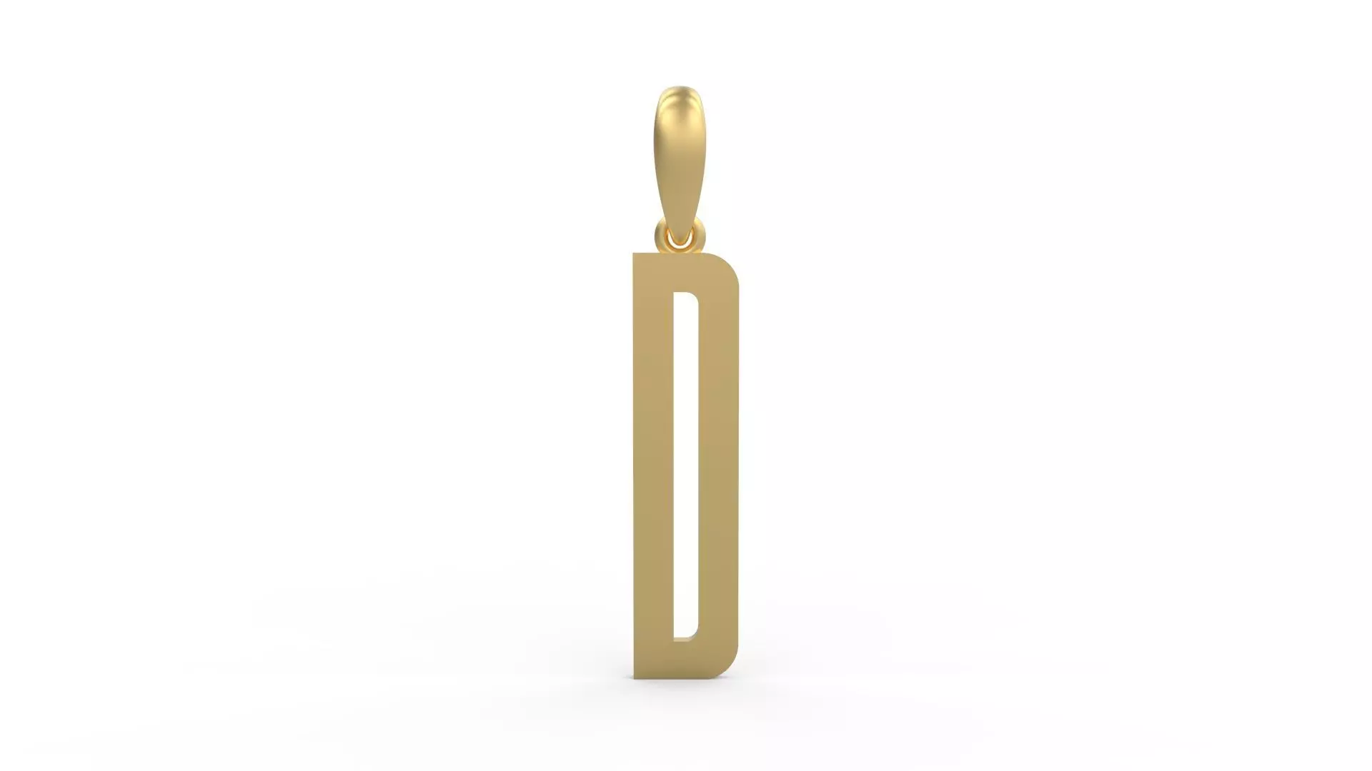 Initial Letters Pendant Kamino Bottom D 3D print model_0