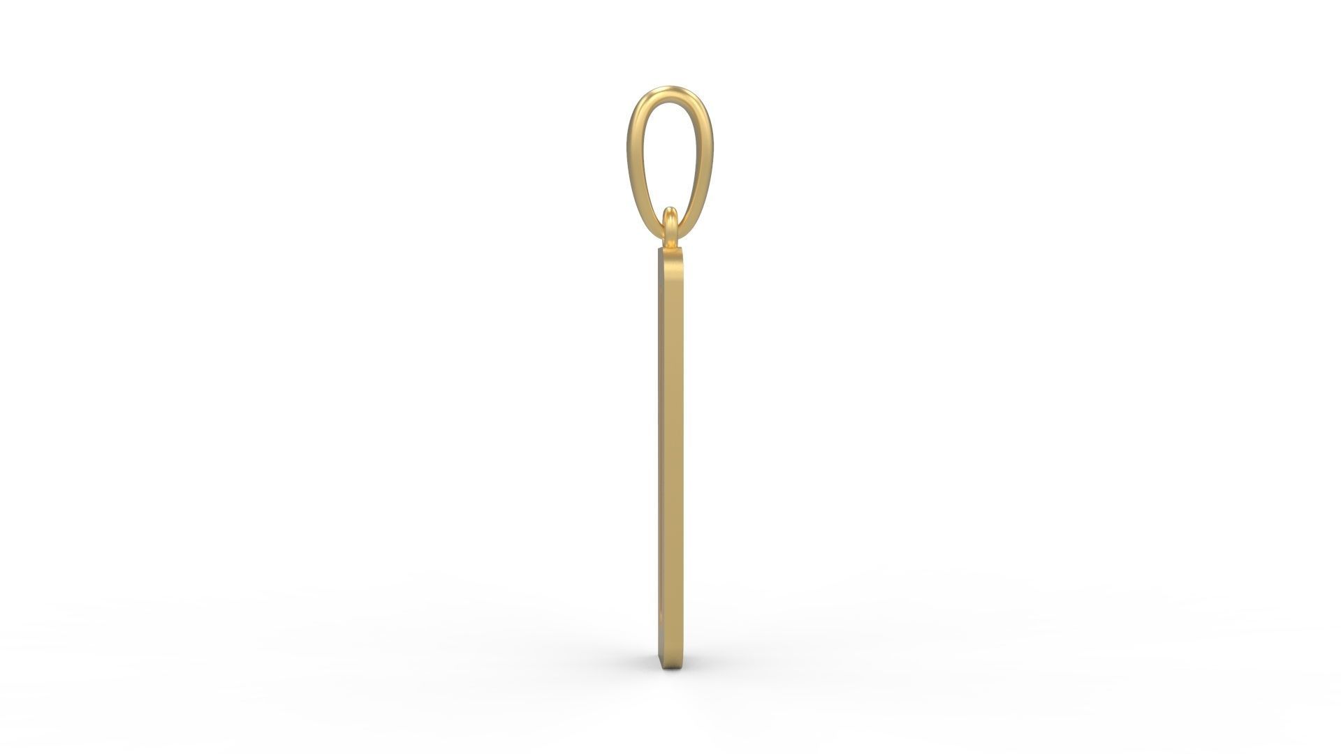 Initial Letters Pendant Kamino Bottom D 3D print model_2