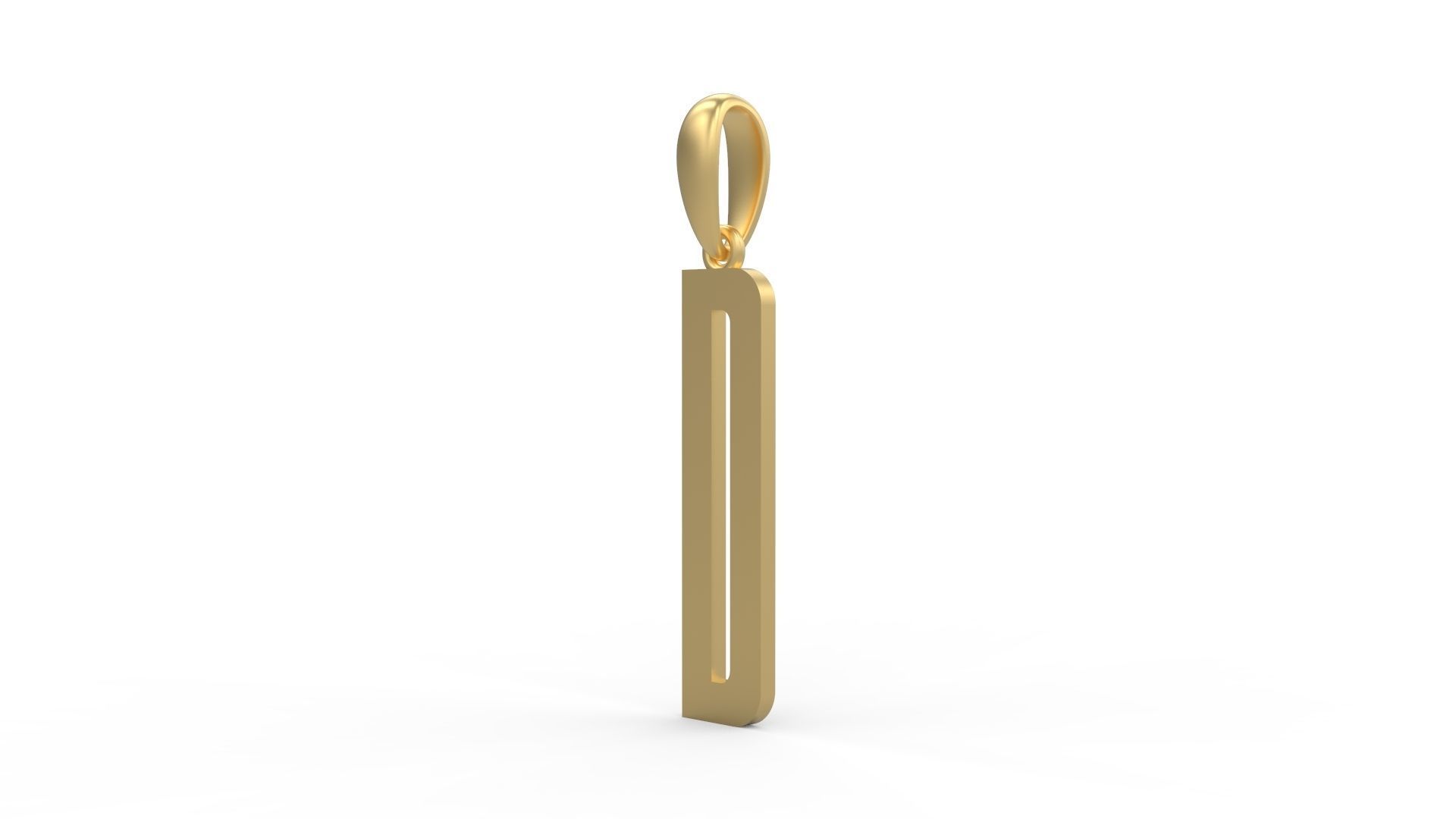 Initial Letters Pendant Kamino Bottom D 3D print model_1