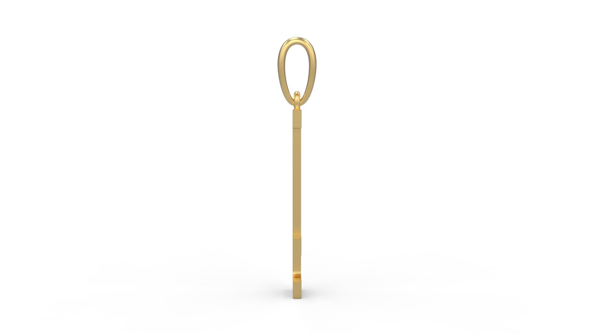 Initial Letters Pendant Kamino Bottom E 3D print model_2