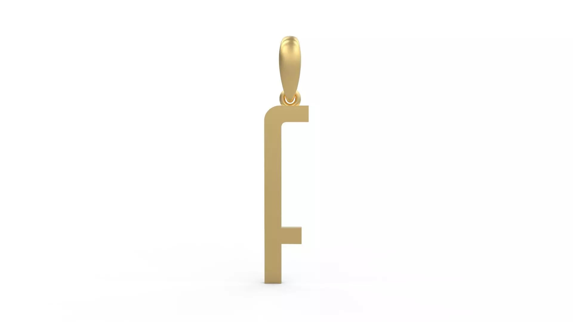 Initial Letters Pendant Kamino Bottom F 3D print model_0