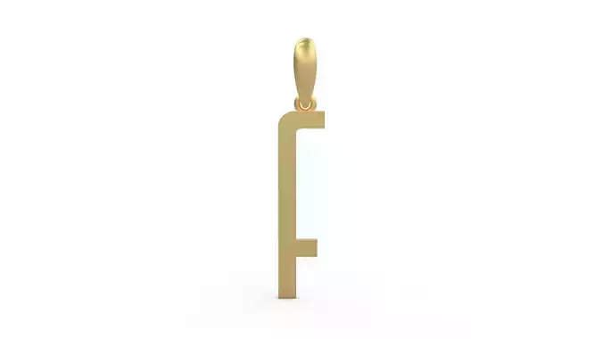 Initial Letters Pendant Kamino Bottom F 3D print model