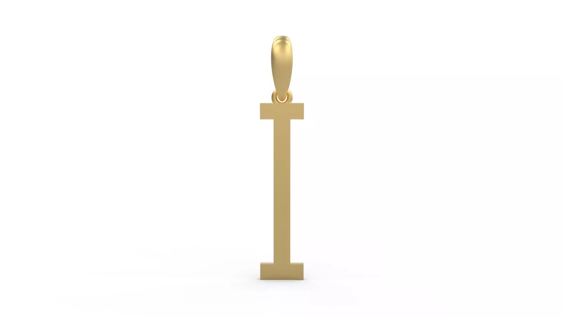 Initial Letters Pendant Kamino Bottom I 3D print model_0