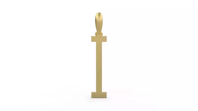 Initial Letters Pendant Kamino Bottom I 3D print model