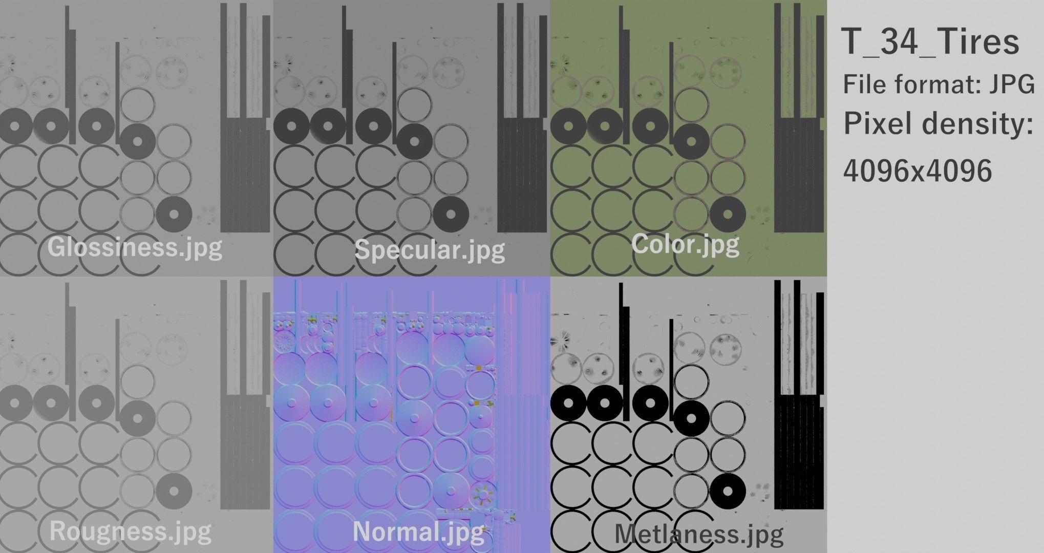 T-34-85 GameReady 3D tank Low-poly 3D model_19