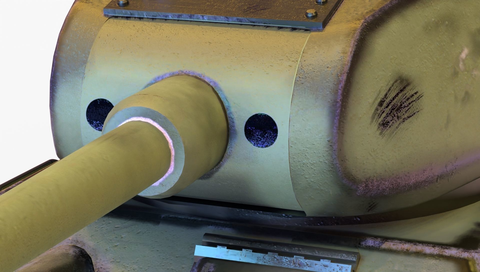 T-34-85 GameReady 3D tank Low-poly 3D model_6