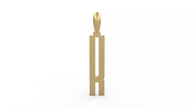 Initial Letters Pendant Kamino Bottom K 3D print model