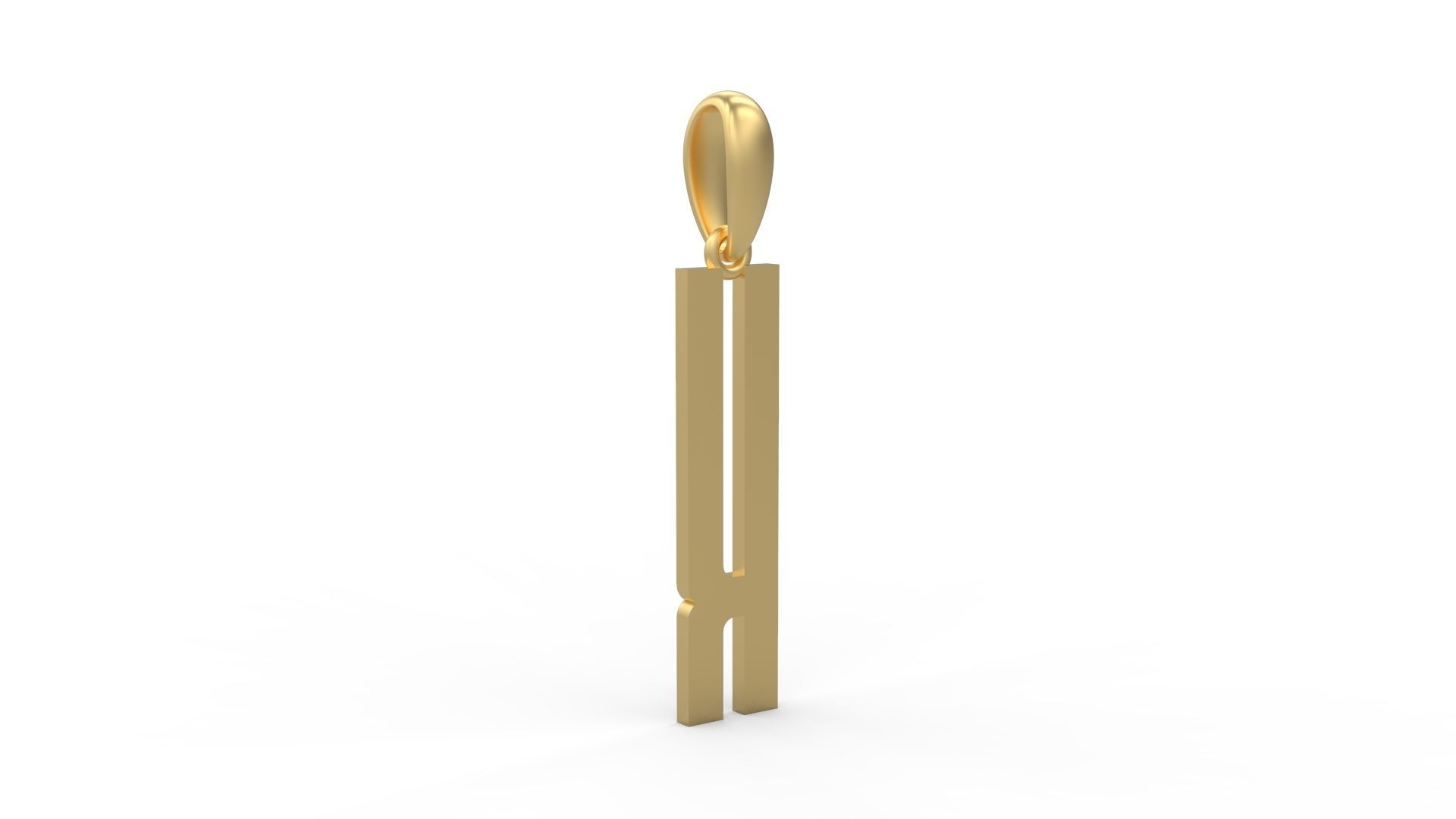 Initial Letters Pendant Kamino Bottom K 3D print model_3